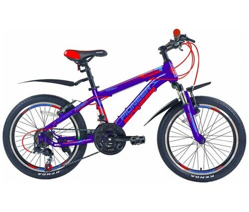 Велосипед PIONEER Combat 20"/12" 2020-2021 blue-red-ligthblue