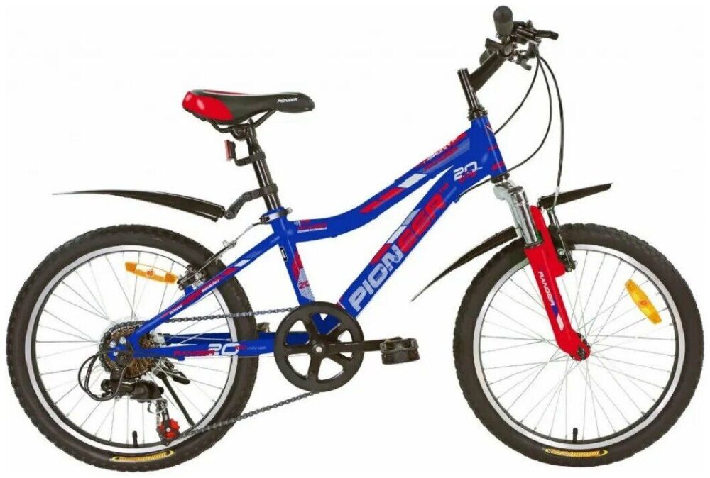 Велосипед PIONEER Ranger 20"/11" 2020-2021 blue-red-silver