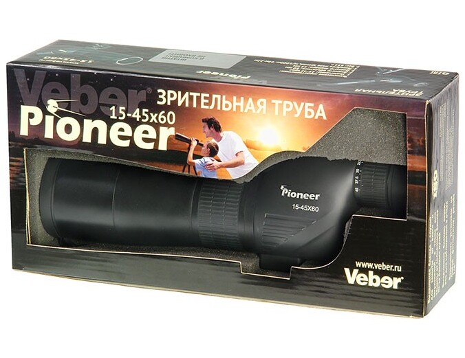 Зрительная труба Вебер (Veber) Pioneer 15-45x60 C для охоты и спорта
