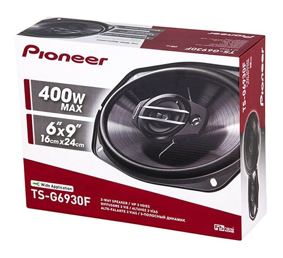 PIONEER TSG6930F 400 Вт 6 x 9 дюймов 3-полосные коаксиальные автомобильные стереодинамики серии G ПАРА